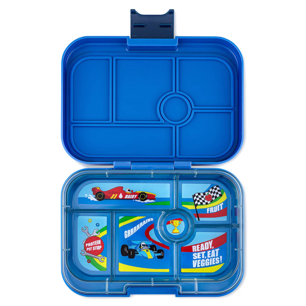 Yumbox Original Lunch Box Surf Blue - Race Car Tray