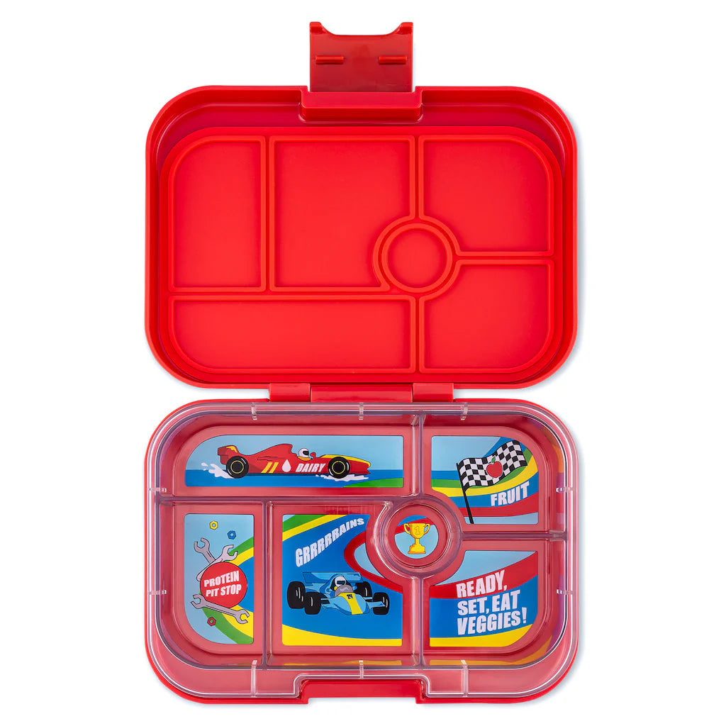 Yumbox Original Lunch Box Roar Red - Race Car Tray